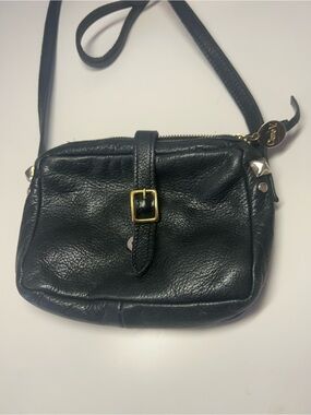 Clare V mini bag, black leather